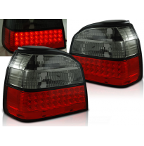 Pilotos Traseros Led Vw Golf 3 09.91-08.97 Rojo Ahumado Led
