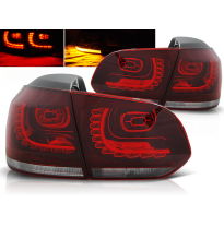 Pilotos Traseros Led Vw Golf 6 10.08-12 Rojo/Blanco Led