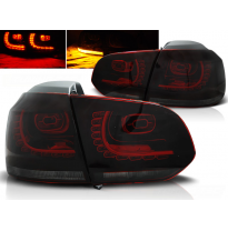 Pilotos Traseros Led Vw Golf 6 10.08-12  Rojo Ahumado Led