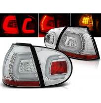 Pilotos Traseros Led Vw Golf 5 10.03-09 Cromado Led Bar