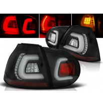 Pilotos Traseros Led Vw Golf 5 10.03-09 Negro Led Bar
