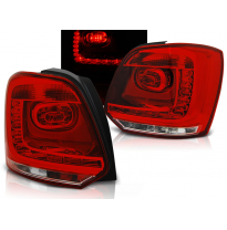 Pilotos Traseros Led Vw Polo 09-13 Rojo/Blanco Led