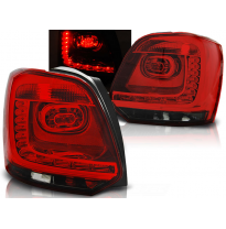 Pilotos Traseros Led Vw Polo 09-13 Rojo Ahumado Led