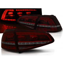 Pilotos Traseros Led Vw Golf 7 13- Rojo Ahumado Led Gti Look