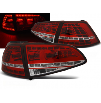 Pilotos Traseros Led Vw Golf 7 13- Rojo/Blanco Led Gti Look