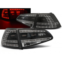 Pilotos Traseros Led Vw Golf 7 13- Negro Led Gti Look