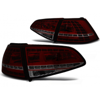 Pilotos Traseros Led Vw Golf 7 13-17 Red Smoke Led Gti Look-Intermitente Dinamico