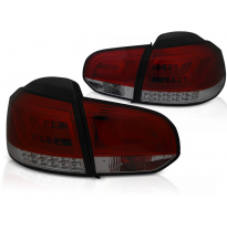 Pilotos Traseros Vw Golf 6 10.08-12 Red Smoke Led Bar