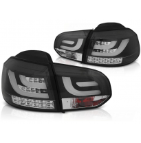 Pilotos Traseros Vw Golf 6 10.08-12 Black Led Bar