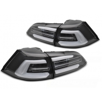 PILOTOS TRASEROS LED NEGROS INTERMITENTE DINAMICO aptos para VW GOLF 7 13-17 SW