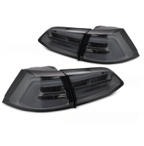 PILOTOS TRASEROS LED AHUMADOS INTERMITENTE DINAMICO para VW GOLF 7 13-17 SW