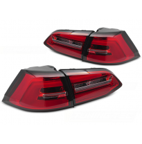 PILOTOS TRASEROS LED ROJO BLANCO INTERMITENTE DINAMICO aptos para VW GOLF 7 13-17 SW