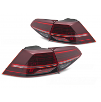 PILOTOS TRASEROS LED ROJOS LED INTERMITENTE DINAMICO aptos para VW GOLF 7 13-19