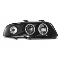 Faros Delanteros Angel Eyes Audi A4 11.94-12.98 Fondo Negro