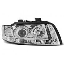 Faros Delanteros Angel Eyes Audi A4 10.00-10.04 Angel Eyes Cromados