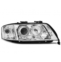 Faros Delanteros Angel Eyes Audi A6 A6 06.01-05.04 Angel Eyes Cromados Xenon