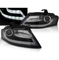 Faros Delanteros Luz Diurna Audi A4 B8 04.08-11 Tru Drl Ece-R87 Negro