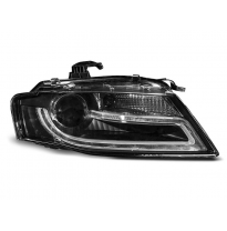 Audi A4 B8 04.08-11 Faros Delanteros Luz Diurna Tru Drl Ece-R87 Negro Hid Xenon
