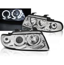 Faros Delanteros Angel Eyes Audi A4 11.94-12.98 Angel Eyes Ccfl Cromado