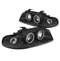 Faros Delanteros Angel Eyes Audi A4 11.94-12.98 Angel Eyes Ccfl Negro
