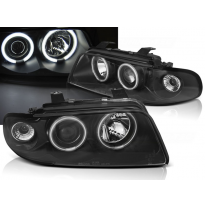 Faros Audi A4 11.94-12.98 Angel Eyes Ccfl Negro
