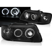 Faros Delanteros Angel Eyes Audi A3 8l 08.96-08.00 Angel Eyes Ccfl Negro