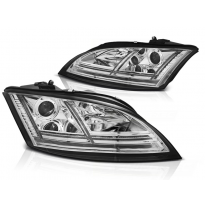 Faros Luz Diurna Audi Tt 06-10 8j Chrome Led-Intermitente Dinamico