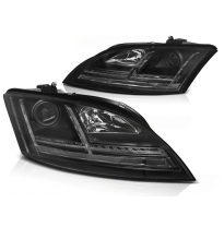 Faros Luz Diurna Audi Tt 06-10 8j Black Led-Intermitente Dinamico