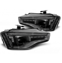 FAROS DE XENÓN LED NEGRO Intermitente Dinamico para AUDI A5 11-16