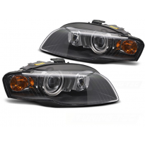 FAROS DE XENÓN NEGROS aptos para AUDI A4 B7 11.04-03.08