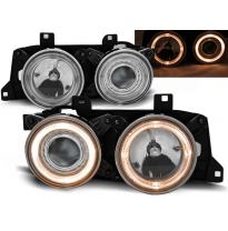 Faros Delanteros Angel Eyes Bmw E32/E34 Cromados