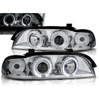 Faros Delanteros Angel Eyes Bmw E39 09.95-05.03 Cromados