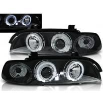Faros Delanteros Angel Eyes Bmw E39 09.95-06.03 Fondo Negro