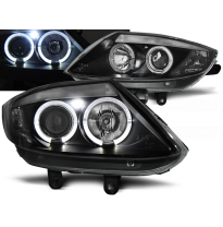 Faros Delanteros Angel Eyes Bmw Z4 E85 E86 02-08 Fondo Negro