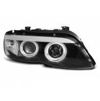 Faros Delanteros Angel Eyes Bmw X5 E53 11.03-06 Negro  Ccfl Xenon