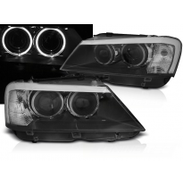 Faros Delanteros Bmw X3 F25 10-07.14 Negro Led