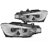 FAROS DELANTEROS BMW F30/F31 10.11 - 05.15 U-TYPE HID CROMADO