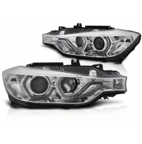Faros Delanteros Bmw F30/F31 10.11 - 05.15 Angel Eyes Led Chrome Xenon Afs Drl