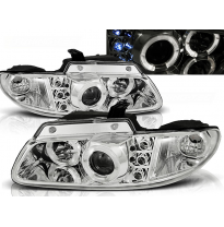 Faros Delanteros Angel Eyes Chrysler Voyager 96-02.01 Cromados