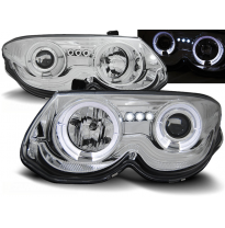 Faros Delanteros Angel Eyes Chrysler 300 M 99-04 Cromados