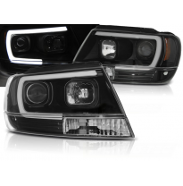 Faros Delanteros Chrysler Jeep Grand Cherokee 99-05.05 Tube Light Negro