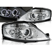 Faros Delanteros Angel Eyes Citroen C3 03.02-09 Cromados