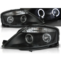 Faros Delanteros Angel Eyes Citroen C3 03.02-09 Fondo Negro