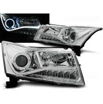 Faros Delanteros Luz Diurna Chevrolet Cruze 09-12 Cromados