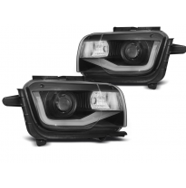 Faros Luz Diurna Chevrolet Camaro 09-13 Tube Light Negro