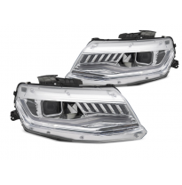 FAROS DELANTEROS CHEVROLET CAMARO 16-18 HID Intermitente Dinamico CROMADO