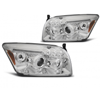 Faros Angel Eyes Cromado Dodge Caliber 06-12