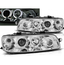 Faros Delanteros Angel Eyes Fiat Punto 2 10.99-06.03 Cromados