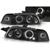 Faros Delanteros Angel Eyes Fiat Punto 1 11.93-09.99 Fondo Negro