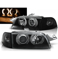 Faros Delanteros Angel Eyes Fiat Punto 1 11.93-09.99 Fondo Negro